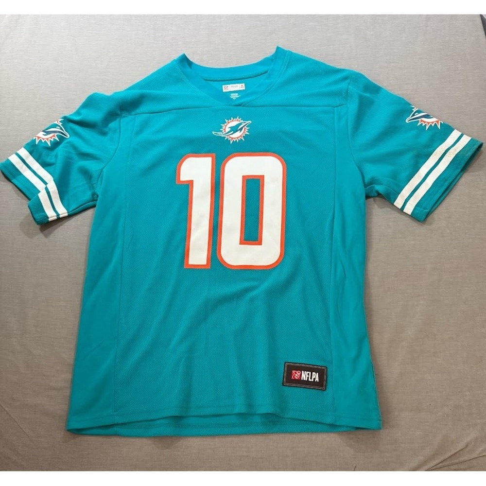 Miami Dolphins NFL Tyreek Hill #10 Teal Jersey Mens M Short Sleeve